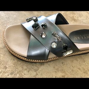 Anyi Lu jeweled dressy slides